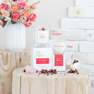 Open image in slideshow, Rose Bouquet Crystal Candle
